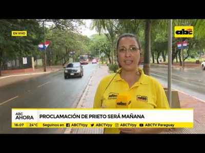 Proclamación de Prieto será mañana - Tv - ABC Color