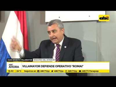 Villamayor defiende operativo Romai - Tv - ABC Color