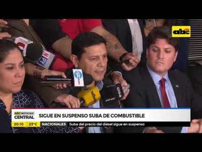 Sigue en suspenso suba del combustible - Tv - ABC Color