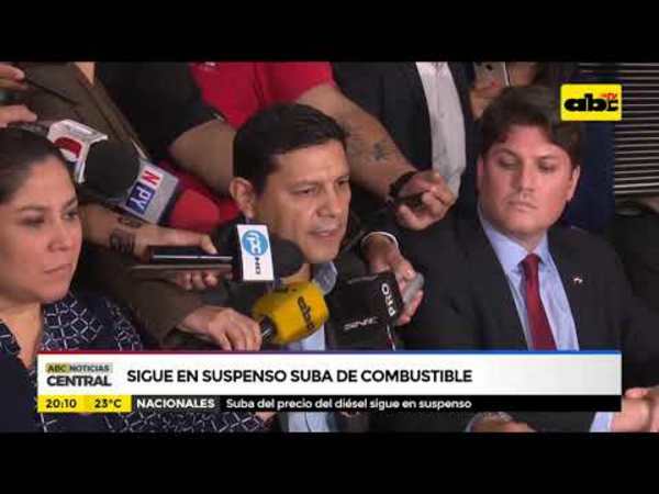Sigue en suspenso suba del combustible - Tv - ABC Color