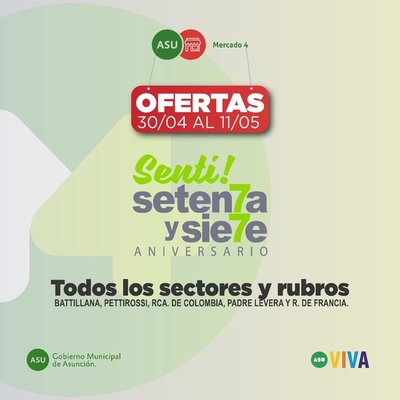 Mercado Municipal Nro 4 conmemora 77 aniversario - .::RADIO NACIONAL::.