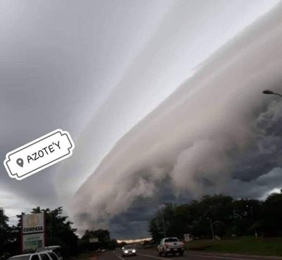 Cinturón de nube atrajo las miradas en el norte del país