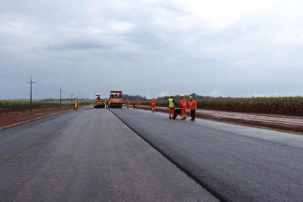 Lluvias retrasan el avance de las trabajos en el tramo 4 de la ruta Naranjal » Ñanduti