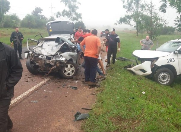 Choque fatal en Caapucú - Radio 1000 AM