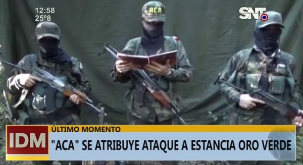 La ACA reaparece y se adjudica ataque a estancia en Arroyito