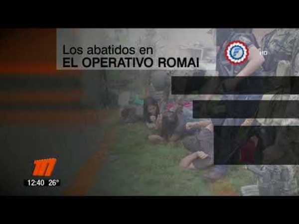 Informe forense de los abatidos en Operativo Romai