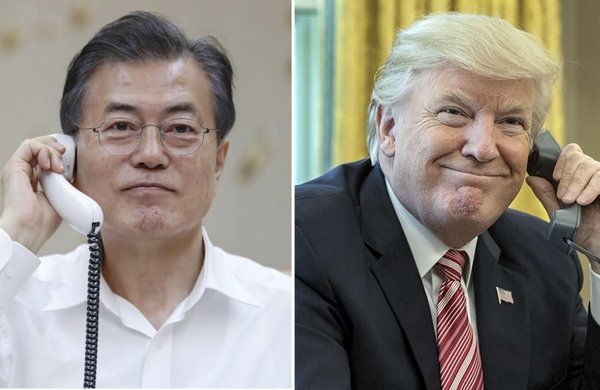 Trump y Moon hablan de Corea del Norte tras ejercicio militar - Internacionales - ABC Color