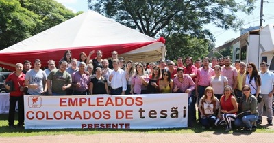 Pablino Cáceres recibió apoyo de colorados de Tesãi