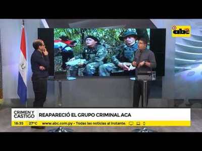Reapareció el grupo criminal ACA - Tv - ABC Color