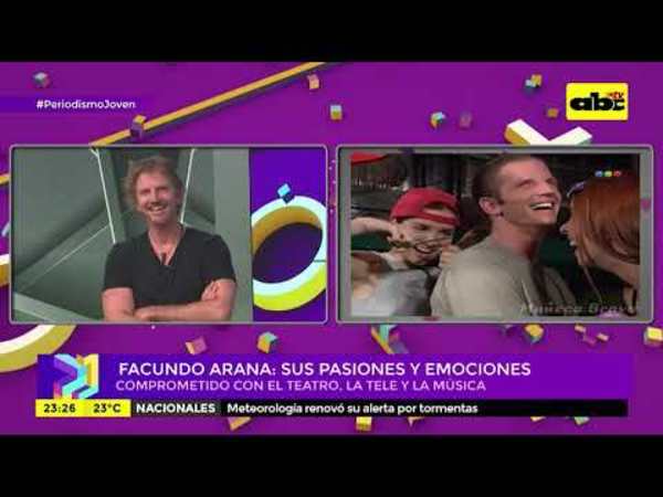 Facundo Arana: nota y acústico en “Periodismo Joven” - Tv - ABC Color