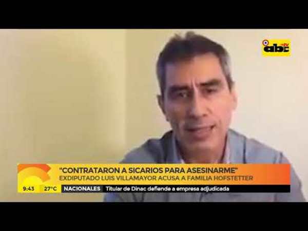 Contrataron a sicarios para asesinarme - Tv - ABC Color
