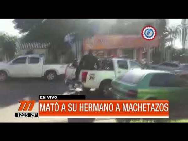 Mató a su hermano a machetazos