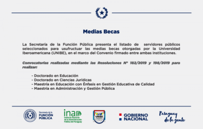 La SFP presenta a los seleccionados para usufructuar las medias becas que otorga la UNIBE