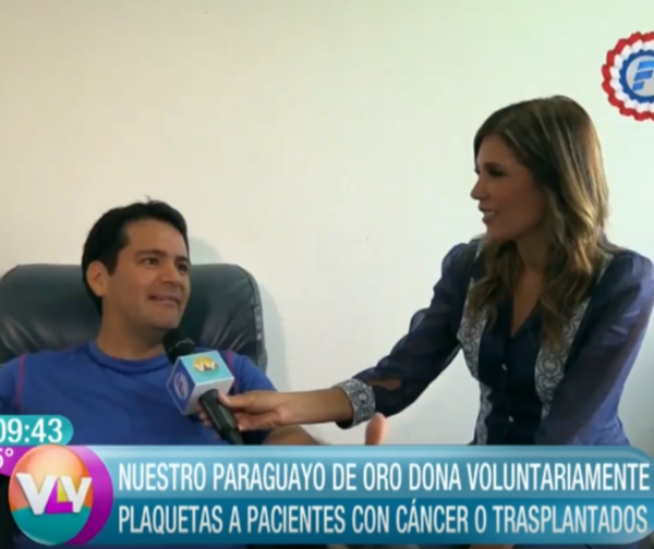 Renato Getto donador de Plaquetas a niños con cáncer