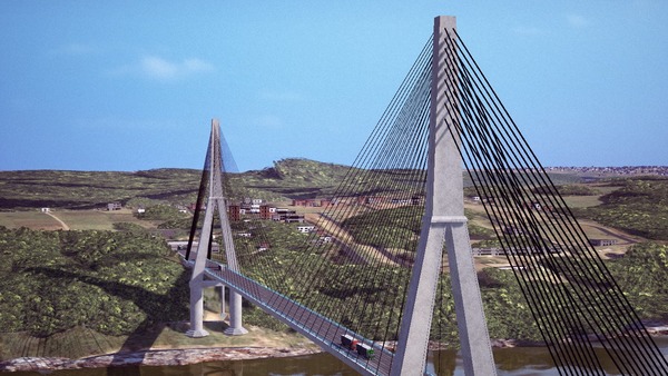 Nuevo puente estará preparado para transporte pesado y culminará en 35 meses - ADN Paraguayo
