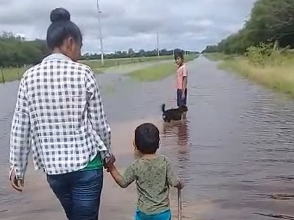 Ayoreos totobiegosode del Chaco, aislados por inundación de caminos