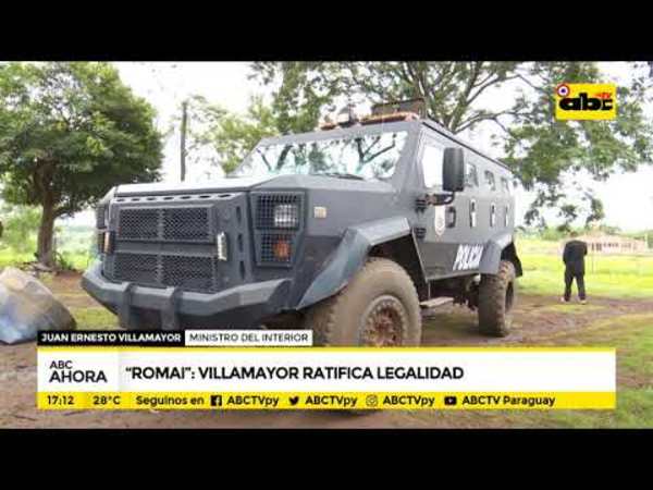 Operativo Romai: Villamayor ratifica legalidad - Tv - ABC Color