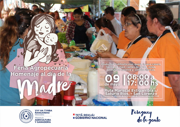 MAG realiza hoy su feria agropecuaria en Homenaje al Día de la Madre | .::Agencia IP::.