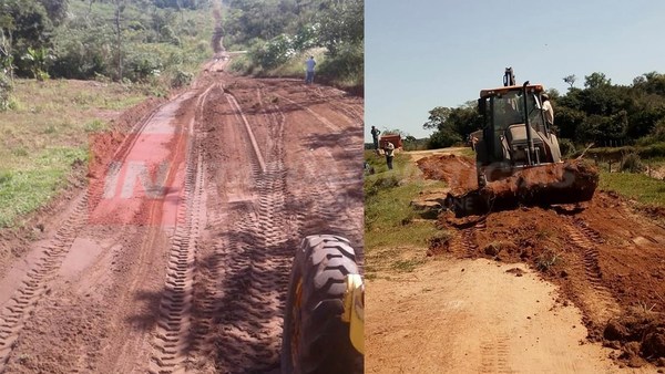 SAN PEDRO: INESTABILIDAD DIFICULTA REPARAR CAMINOS VECINALES.