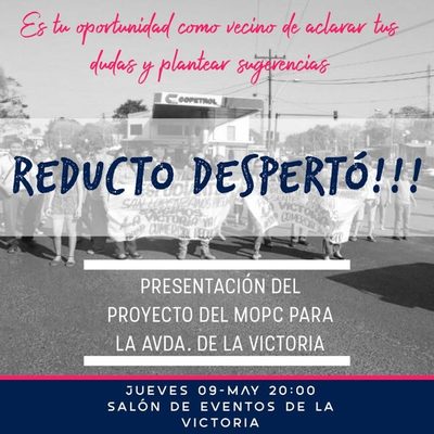 Presentaran proyecto de reparación de parte de la avda. De la Victoria | San Lorenzo Py