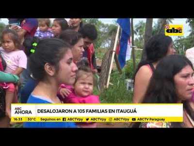 Desalojan a familias en Itauguá - Tv - ABC Color