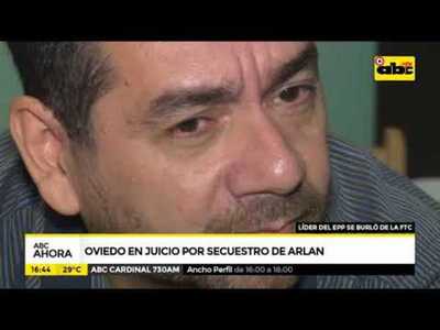 Cuarto día de juicio a Oviedo por secuestro de Arlan - Tv - ABC Color