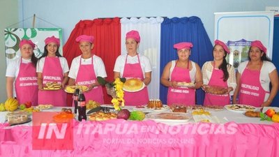 CLAUSURA DEL CURSO DE COCINA DEL SNPP JUNTO A LA MUNICIPALIDAD DE JOSÉ L. OVIEDO.