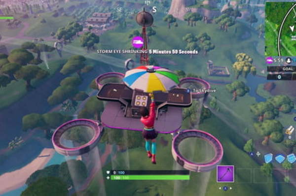 Fortnite Semana 1, Temporada 9: visita todas las plataformas celestes