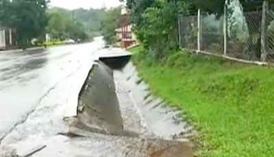 Un señor fue arrastrado por un raudal