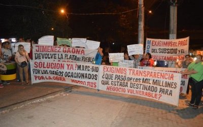 Frentistas reclaman respuestas al MOPC - Edicion Impresa - ABC Color