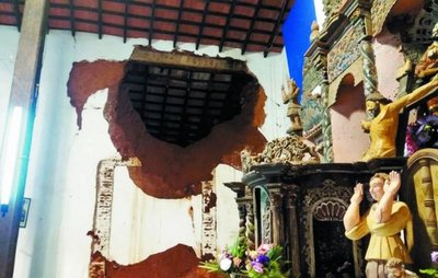 Parte de templo jesuita de San Joaquín se vino abajo - Edicion Impresa - ABC Color