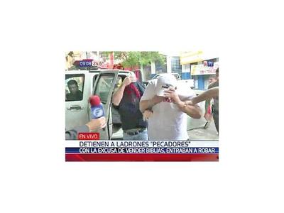 Extranjeros detenidos por varios robos