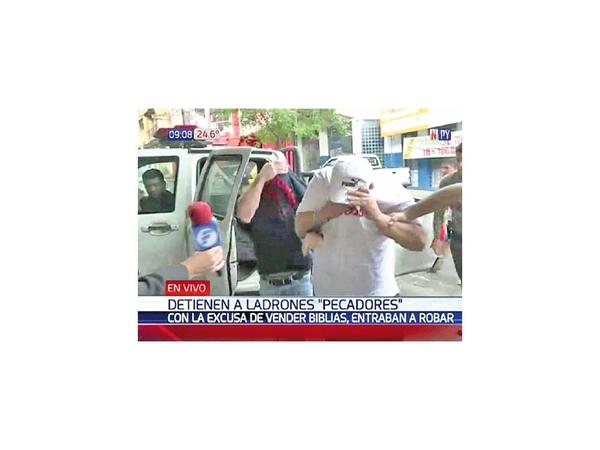 Extranjeros detenidos por varios robos