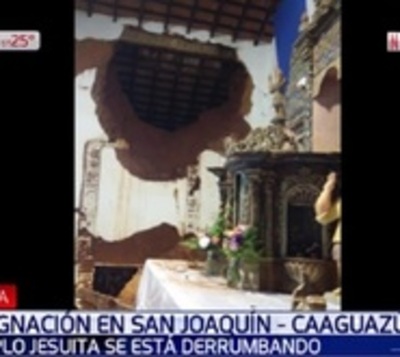 Iglesia jesuita se cae a pedazos en Caaguazú - Paraguay.com