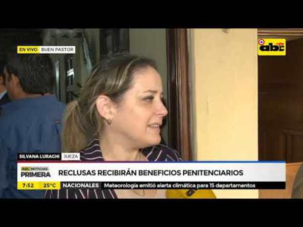 Reclusas recibirán beneficios penitenciarios - Tv - ABC Color