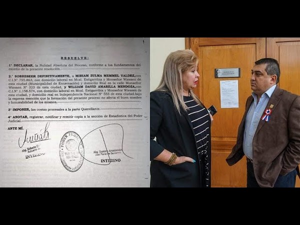 Sentencia definitiva resuelve nulidad y sobreseimiento en el caso contra directivos municipales