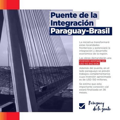Aseguran que obra descongestionará tráfico en frontera Paraguay - Brasil - .::RADIO NACIONAL::.