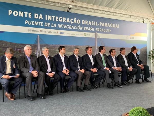 Palada inicial de obras del segundo puente Paraguay-Brasil