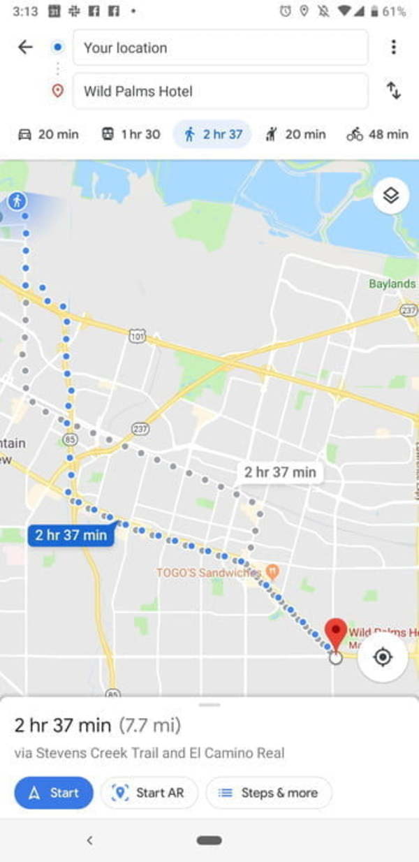 Cómo navegar con el modo AR en Google Maps para encontrar tu destino