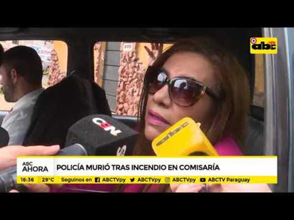 Policía murió tras incendio en comisaría - Tv - ABC Color