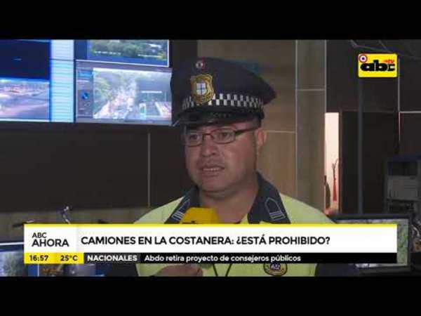 Camiones en la Costanera ¿está o no prohibido? - Tv - ABC Color