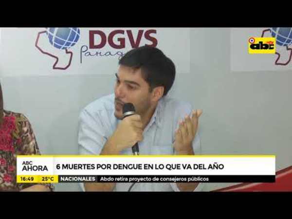 Seis muertes por dengue en lo que va del año - Tv - ABC Color