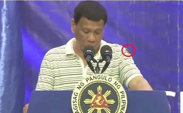 Cucaracha en discurso presidencial