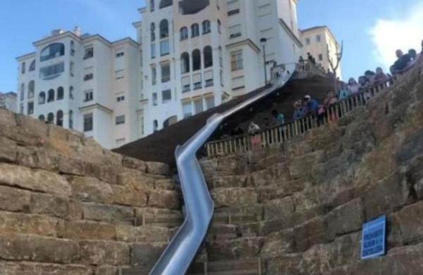 Varios heridos en la inauguración del tobogán más grande de Europa: fue clausurado - C9N