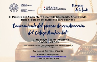 Mades convoca a la ciudadanía para elaborar Código Ambiental | .::Agencia IP::.