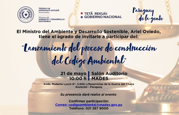 Mades convoca a la ciudadanía para elaborar Código Ambiental | .::Agencia IP::.