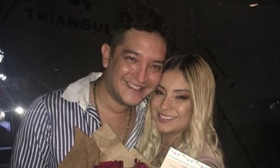 Junior Rodríguez muy romántico con Fátima Román