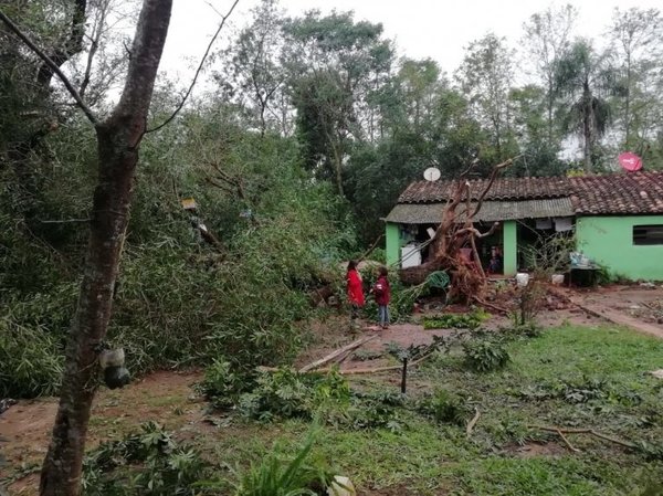 Declaran emergencia distrital tras temporal en Yaguarón - Nacionales - ABC Color
