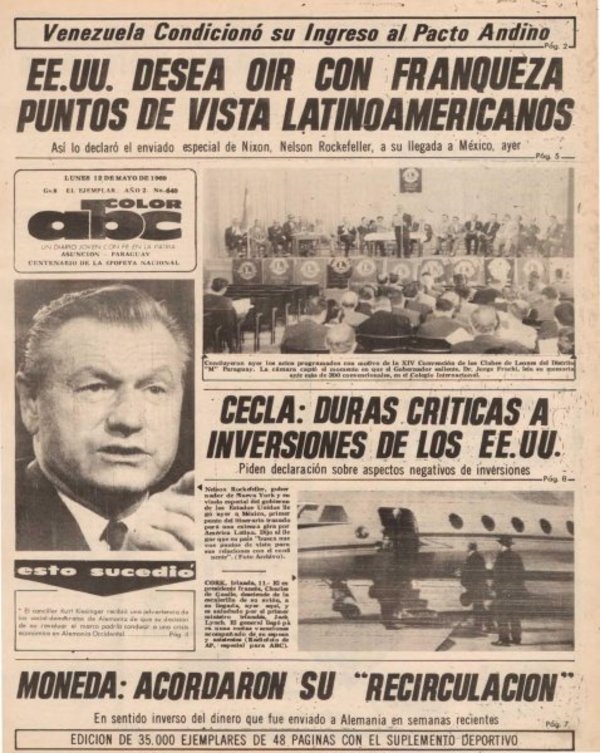 12 de mayo de 1969 - Un Dia Como Hoy - ABC Color
