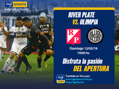 Olimpia visita a River en Pedro Juan